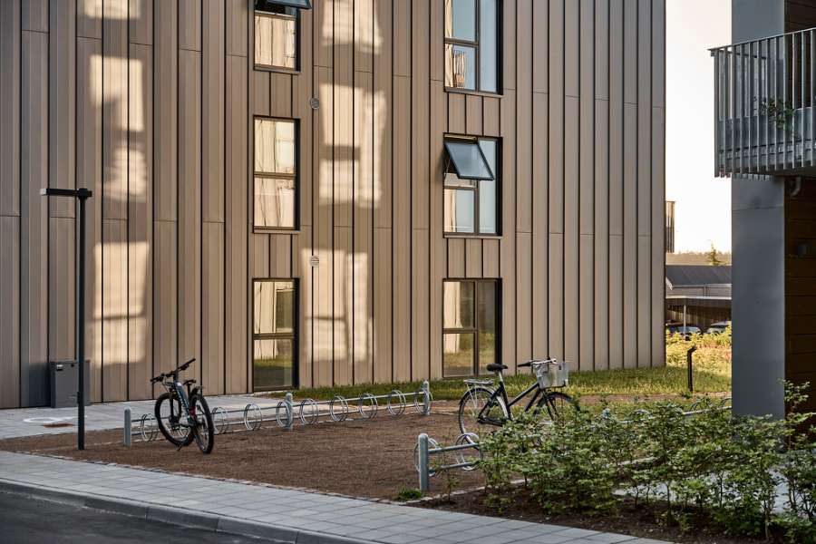 Amazing roof design using DS Nordic Click Seam, Udsigten - Vester Ringvej 45, 8600 Silkeborg